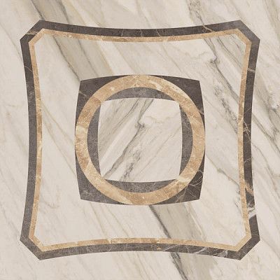 Керамогранит Por.Bianco Ins.Intarsio (45x45) 610080000211