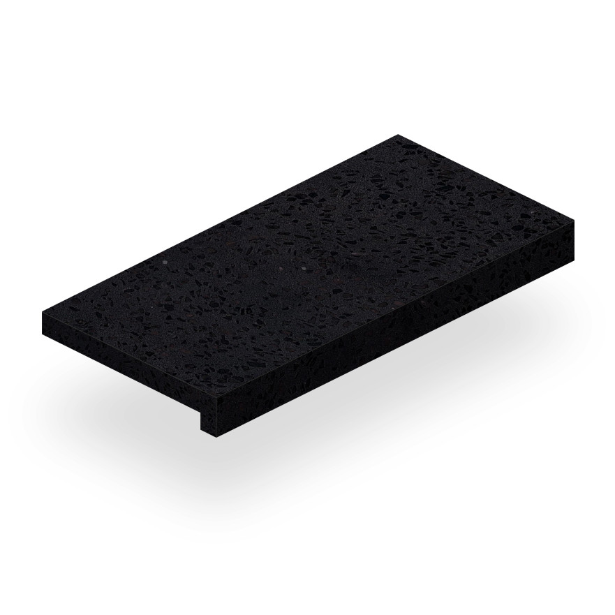 Ступень Marvel Terrazzo Black Scalino Matt (33x60) AT9W AT9W