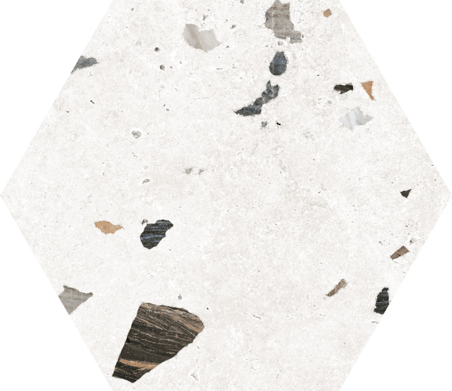 Керамогранит Sonar White Hex 25 (22х25) F9654