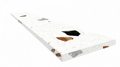 Ступень угловая правая Палладио уайт 620070002371 (33x120)