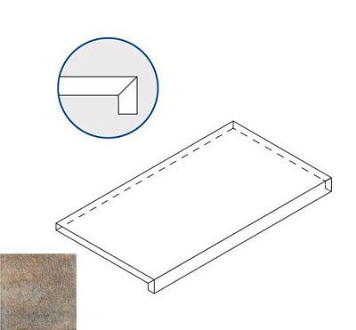 Ступень фронтальная Emerald X2 Scalino Front 620070000712 (33x60)