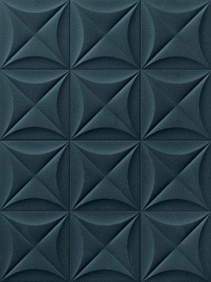 Настенная плитка 4D Flower Deep Blue (20x20) E066