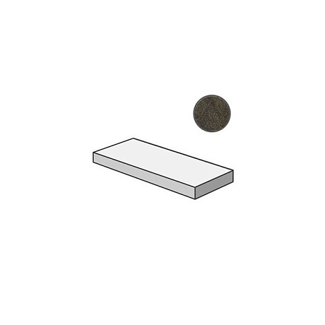 Ступень угловая левая Genesis Mercury Brown Scalino Angolare Sx 620070001057 (33x120)