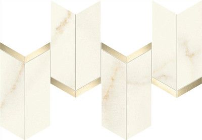 Мозаика Marvel Calacatta Apuano Mosaico Chevron Lappato (19.2x46.3) AF8W