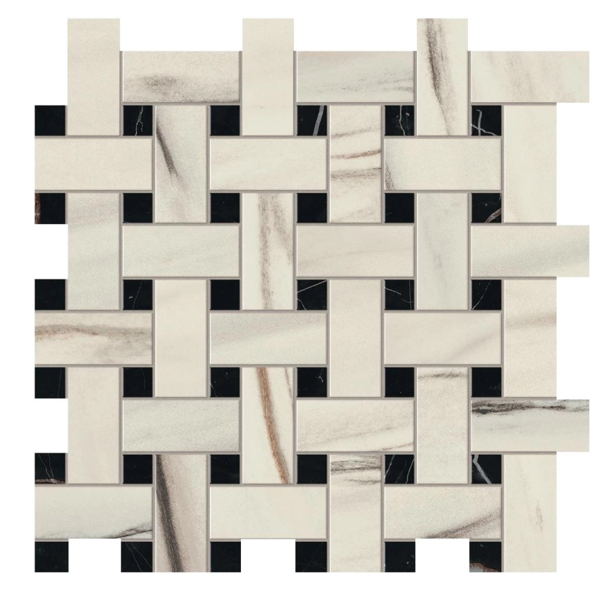 Мозаика Marvel Bianco F. Basket Weave Matt (30.5x30.5) AOVJ AOVJ