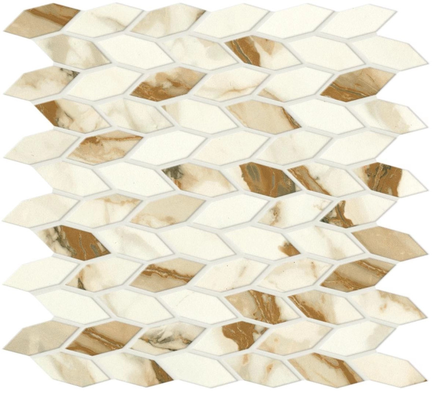 Мозаика Marvel Calacatta Imperiale Mos. Twist Silk (30.5x30.5) A4WR A4WR