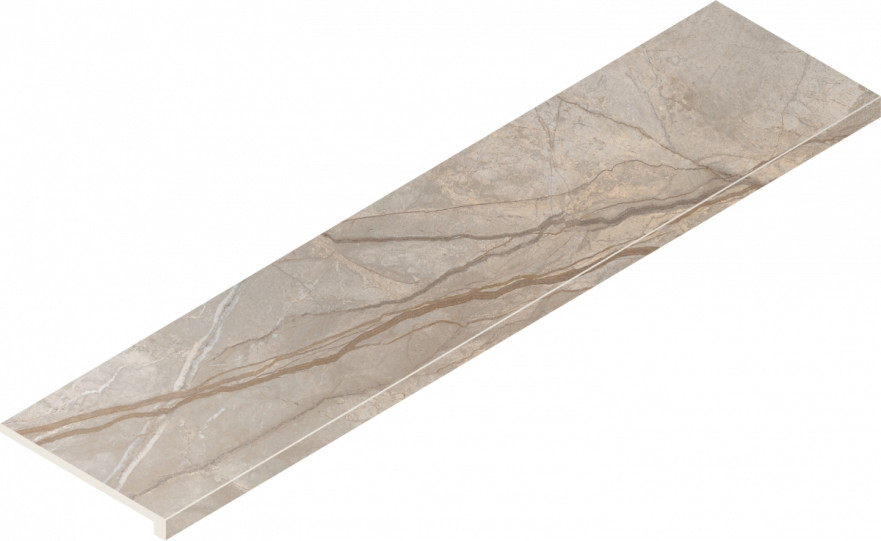Ступень угловая правая Stellaris Elegant Silver Scalino Ang Dx (33x120) 620070002602