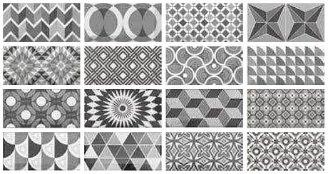 Керамическая плитка Metro Patchwork B&W (7.5x15)