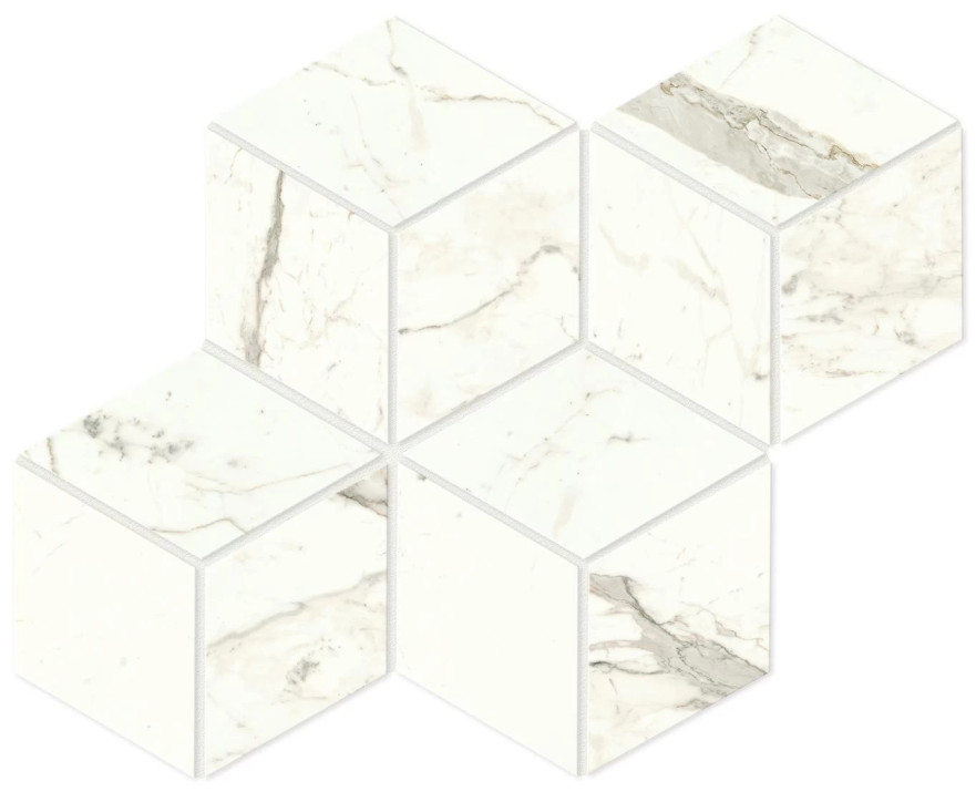 Мозаика Marvel Calacatta Prestigio Mos. Esagono Matt (30x35) A418 A418