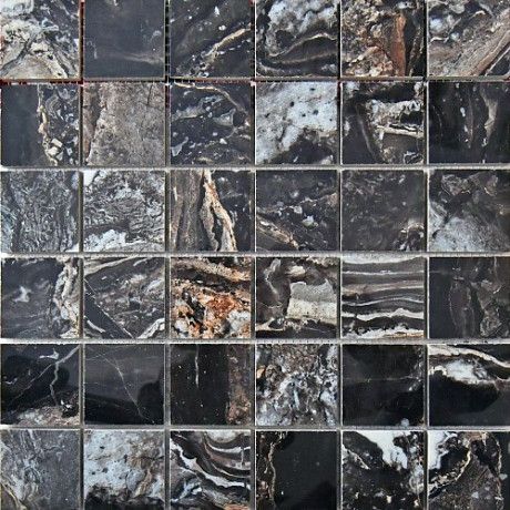 Мозаика Mosaico Nairobi Black Polished (30x30) N40001