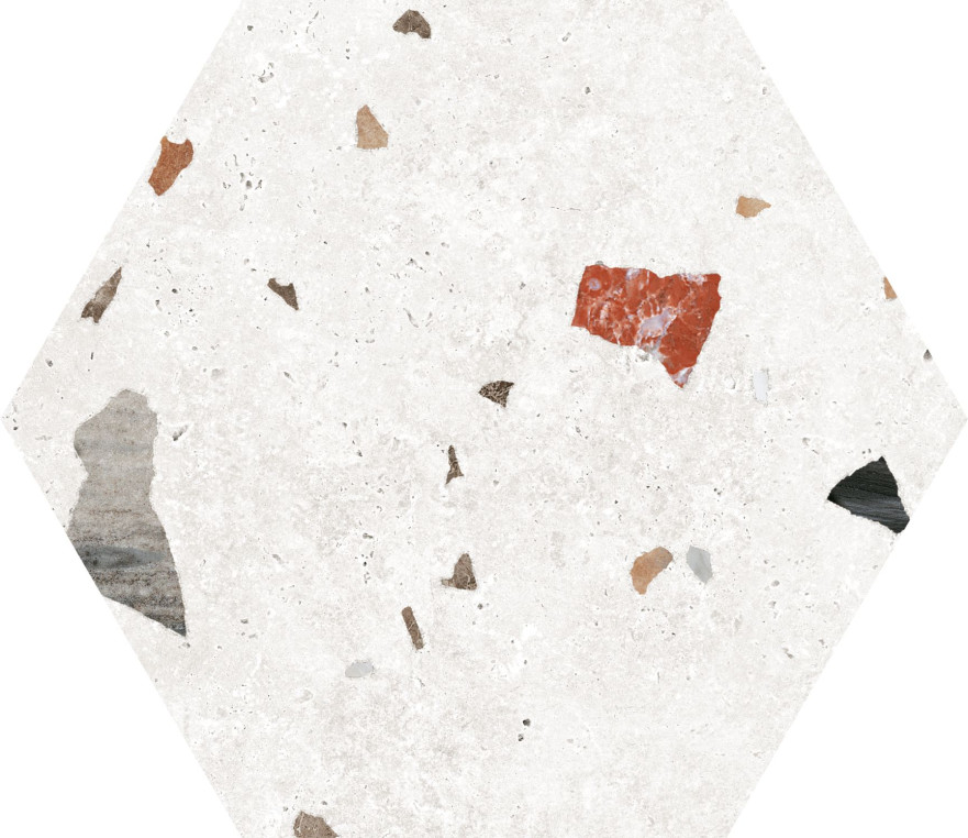 Керамогранит Sonar White Hex 25 (22х25) F9654
