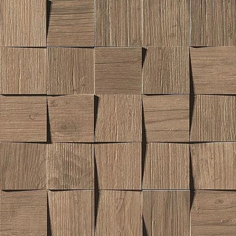 Мозаика Axi Brown Chestnut Mosaico 3D (35x35) AMV8